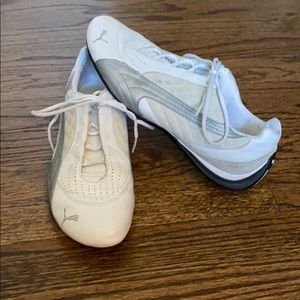 Puma White with Suede Size 8
